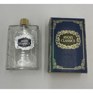 Vintage AVON CLASSICS Empty Windjammer After Shave Men Novelty Book With Box